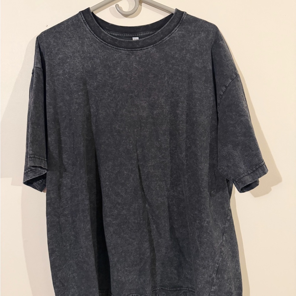 Men's Black Acid wash T-Shirt